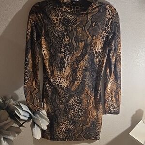 Fashion Nova Animal Print Mini Dress